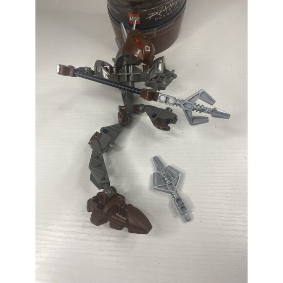 LEGO Bionicle 8590 Rahkshi Panrahk 2003 Complete w/ Canister Missing Leg - Picture 2 of 3